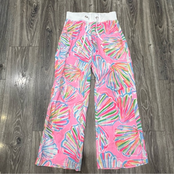 Lilly Pulitzer The Beach Pant Pink Pout Shellabrate Linen Pant - Picture 5 of 11